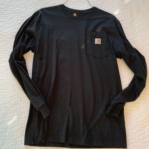 Mens size small black long sleeve Carhartt t-shirt